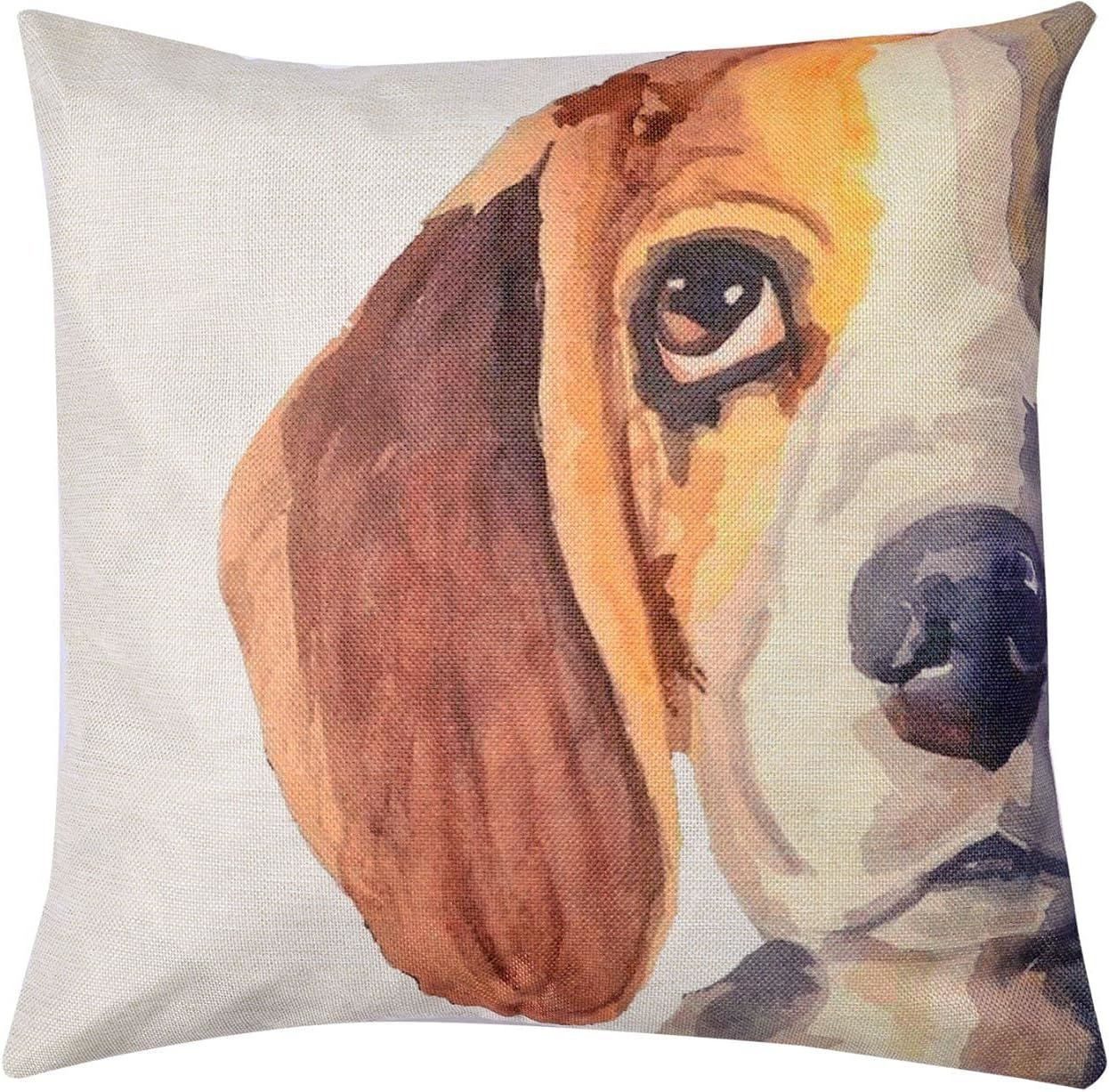 Clayre & Eef Подушкиhülle Подушкиhülle Hund Biegel Hundemotiv 43 cm Reißverschluss, Biegel Hunderasse