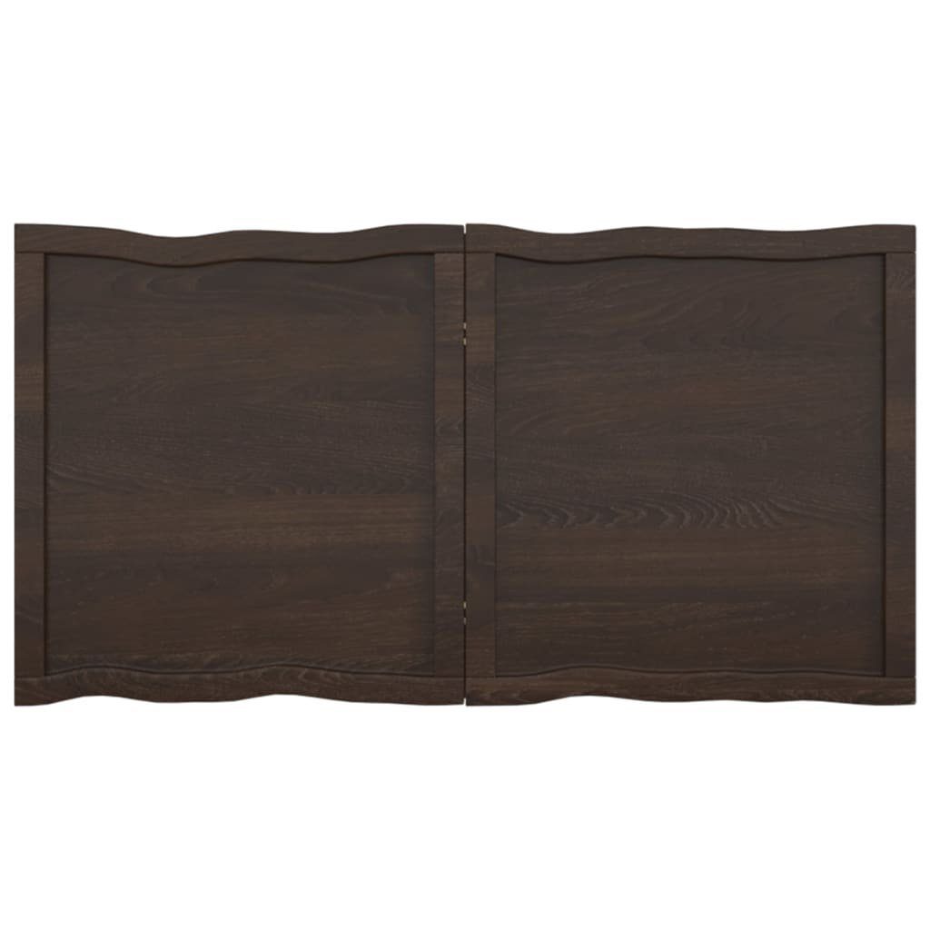furnicato Tischplatte Baumkante (1 Behandelt Massivholz St) 120x60x(2-6) cm
