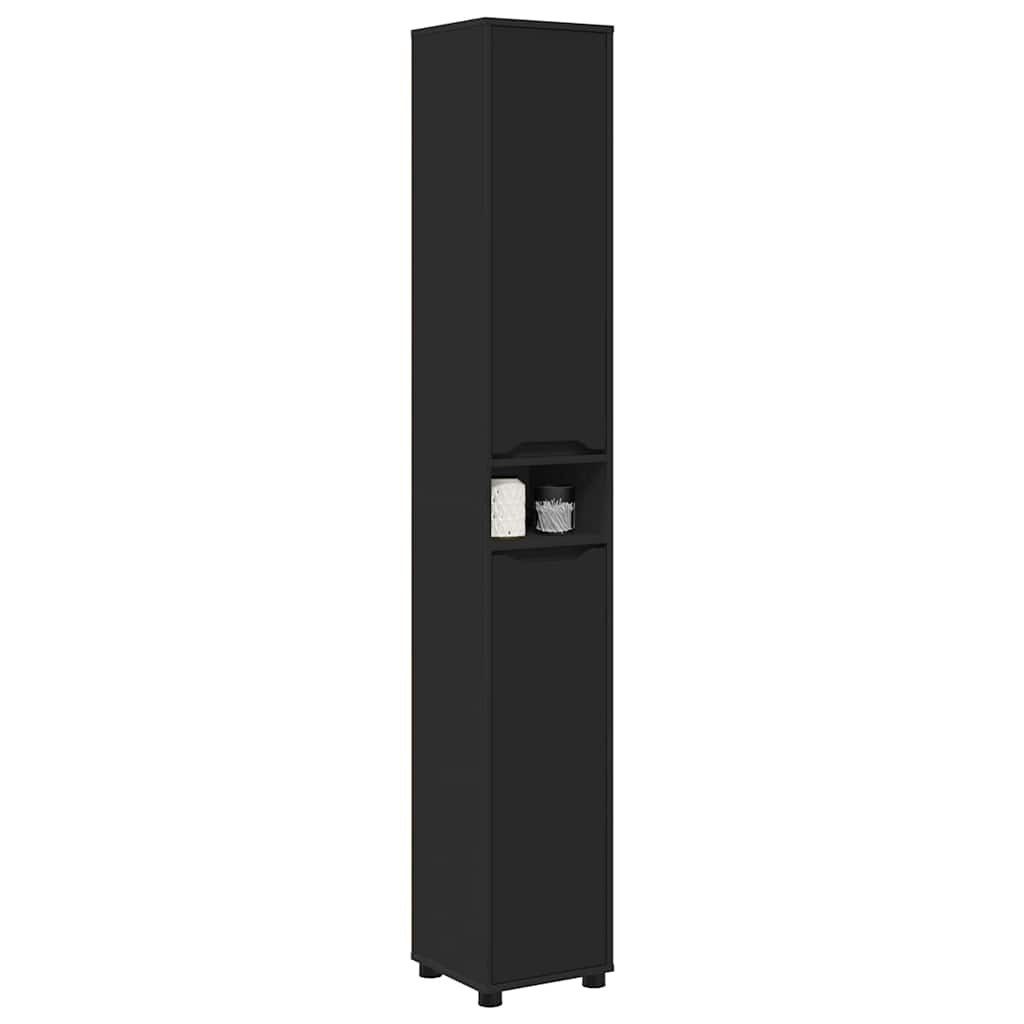 vidaXL Badezimmerspiegelschrank Badezimmerschrank Schwarz 30,5 x 30 x 195 c günstig online kaufen