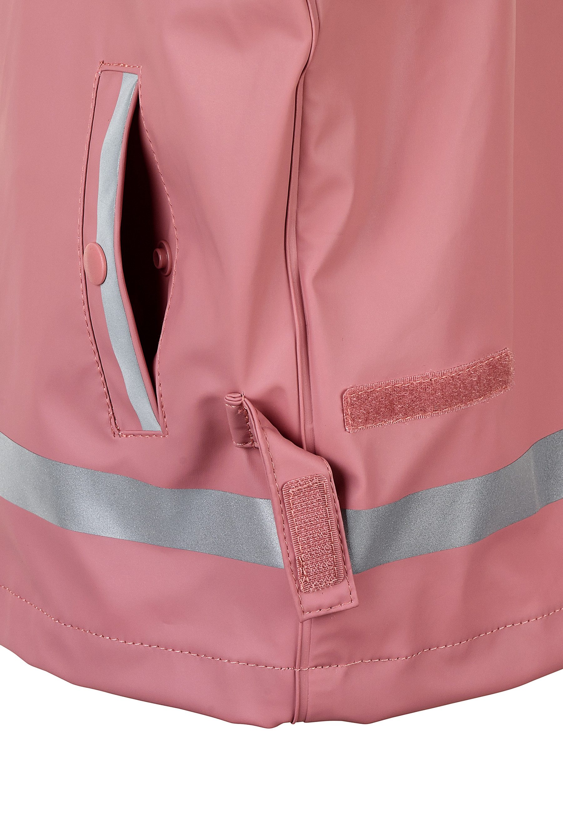 Sterntaler® Regenjacke Regenjacke ungefüttert uni (1-St) Wasserdichte Regenjacke mit verschweißten Nähten, Reflektoren & Zipper