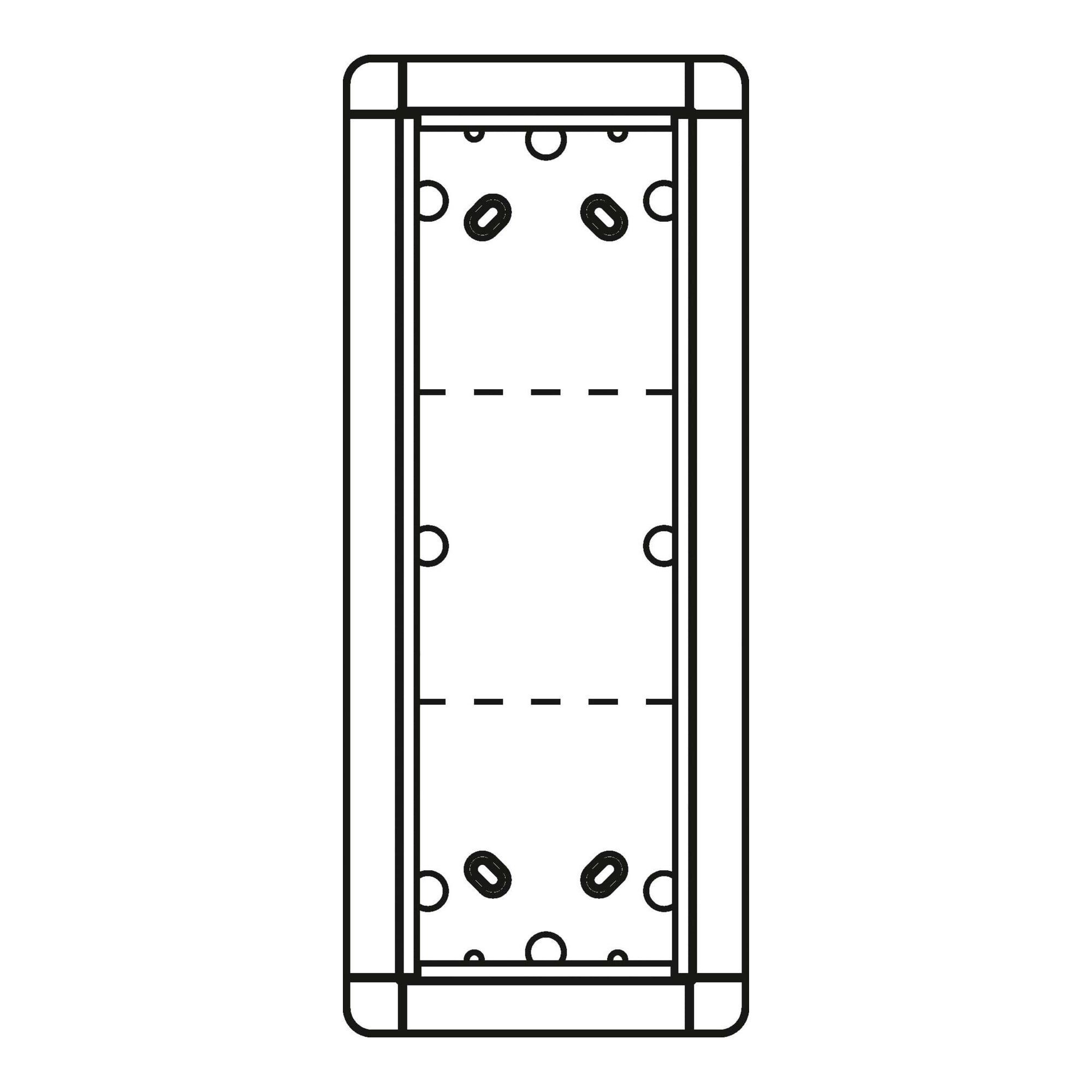 RITTO Schalter Ritto Portier AP-Rahmen si 3-fach, 133x326mm 1883320