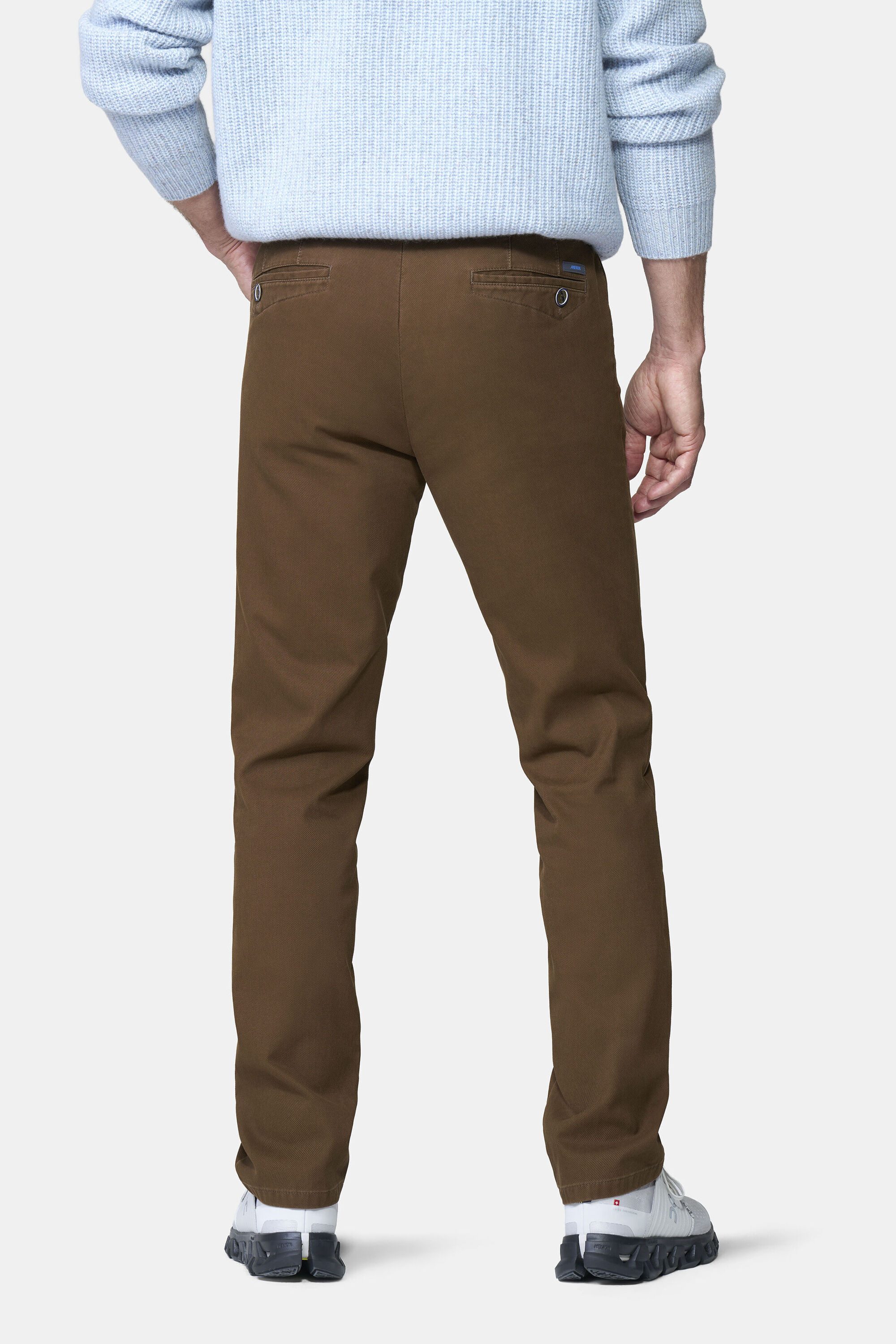 MEYER Chinos Dublin 9-3009 in hochelastischer moderner Micro Struktur