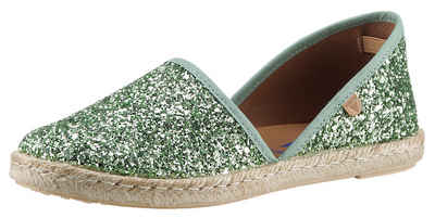 VERBENAS CARMEN GLITTER Espadrille, Slipper, Sommerschuh, Strandschuh mit Glitzer