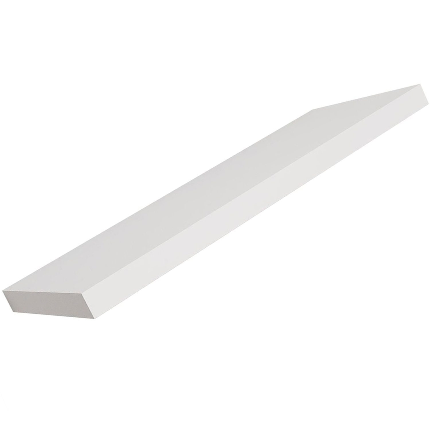 Mojawo Wandregal Wandboard Wandregal Regal Weiß 120cm MDF PVC B120xH3,8xT23,5 cm. € 27,99