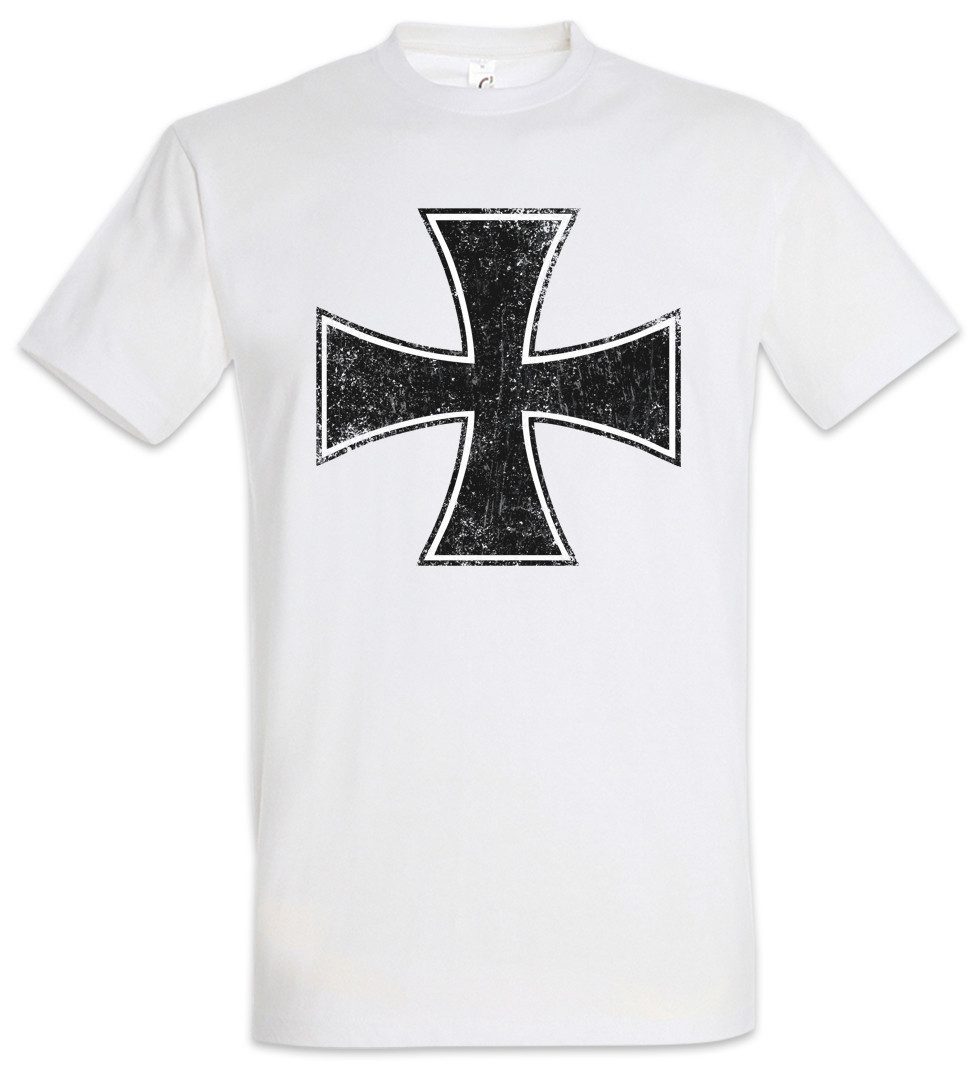 Print-Shirt Rock Cross Herren T-Shirt Iron Symbol Roll Metal Music Lemmy Eisernes