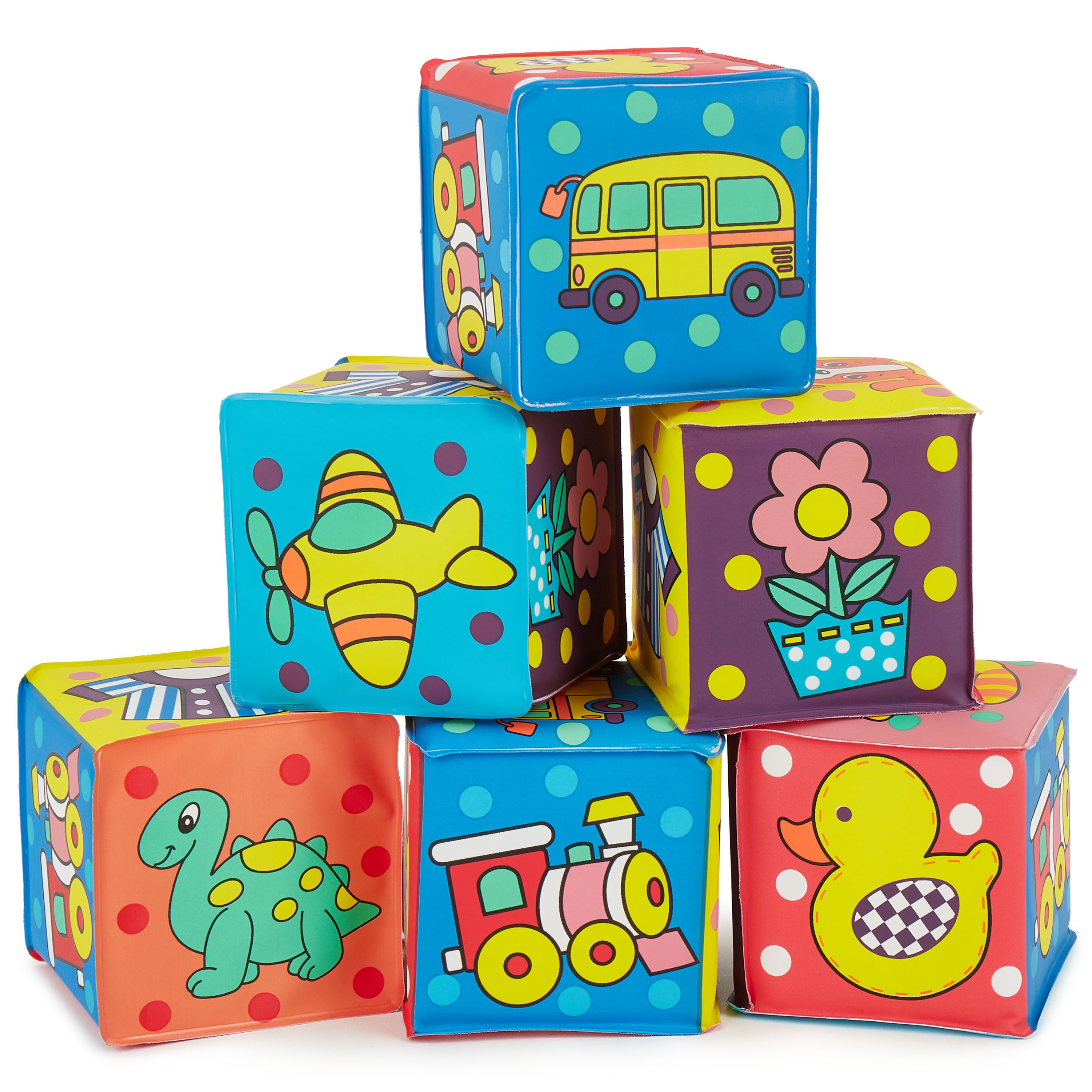 BIECO Stapelspielzeug Bieco Baby Würfel Set 6er Pack Baby Spielzeug