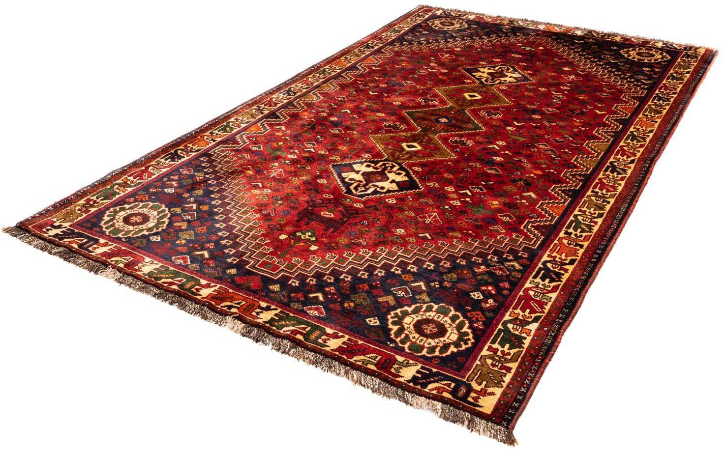 Wollteppich Shiraz Medaillon 260 x 155 cm, morgenland, rechteckig, Höhe: 1 mm, Unikat mit Zertifikat