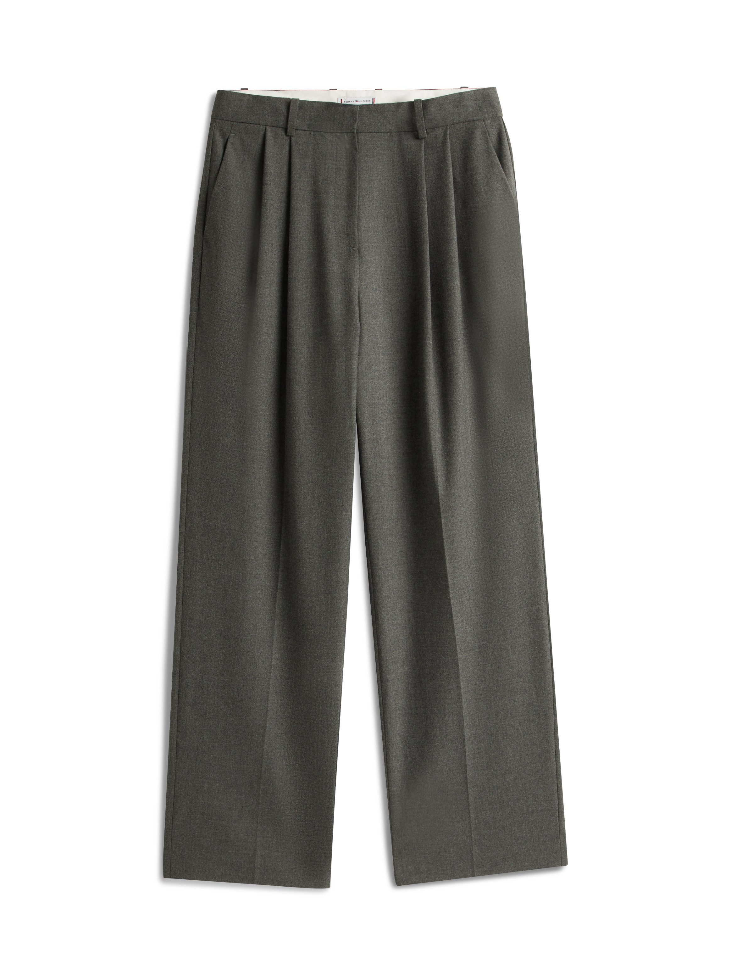 Anzughose FLANNEL RELAXED STRAIGHT PANT