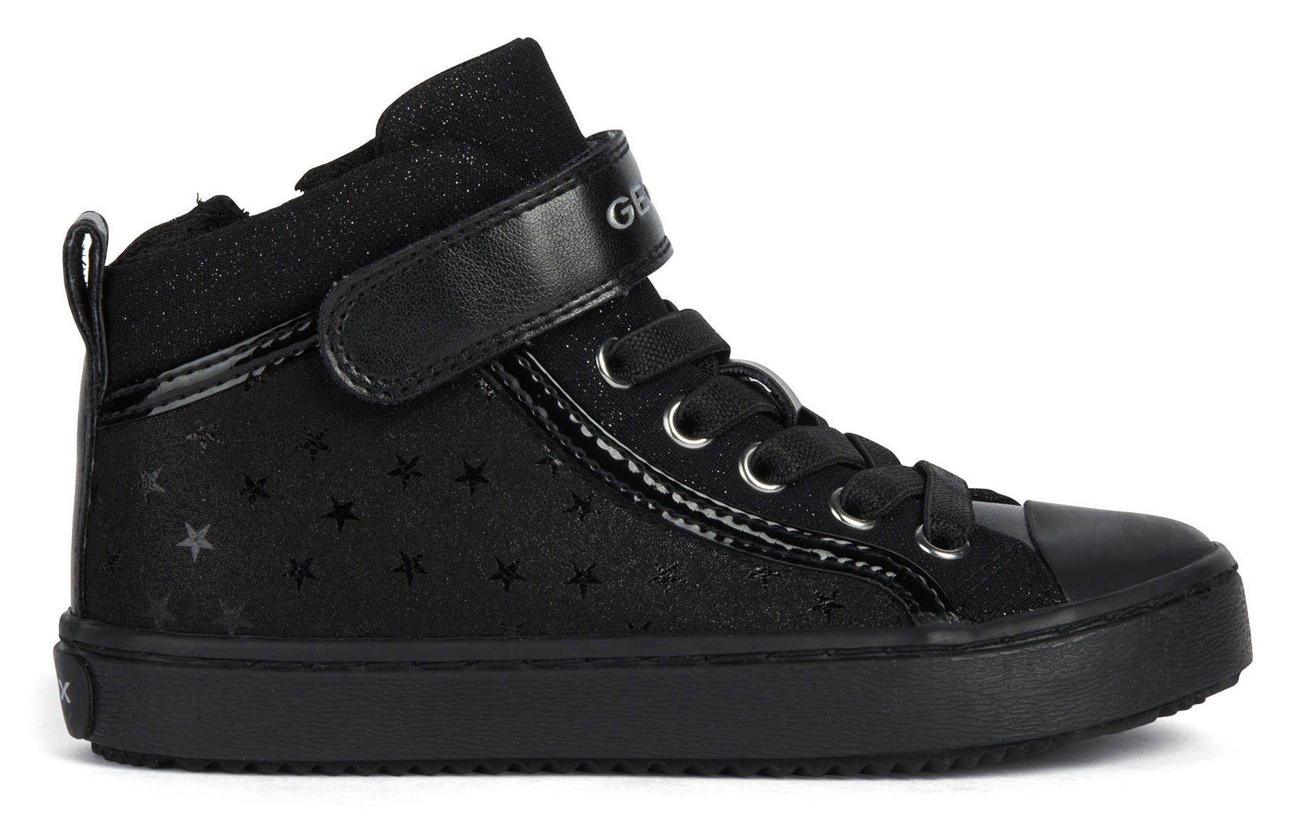 Geox J KALISPERA GIRL stylischem mit Sneaker Sternenmuster schwarz