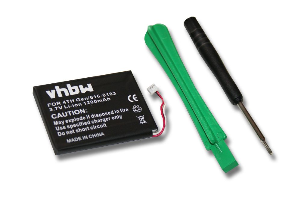 vhbw Ersatz für Apple 616-0183 für Akku Li-Ion 1200 mAh (3,7 V)