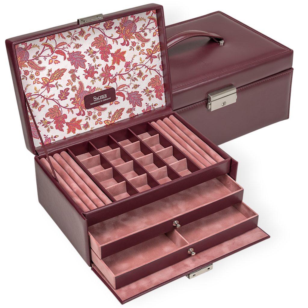 Sacher Schmuckkoffer Ina, Handgefertigt in Deutschland