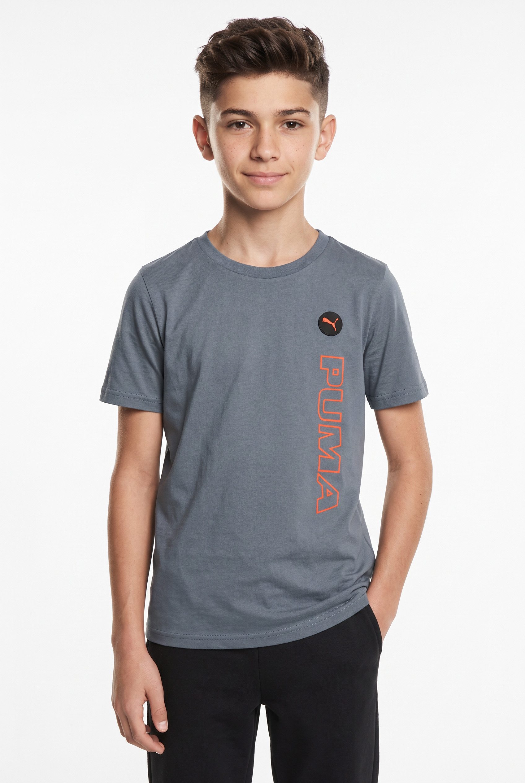 PUMA T-Shirt STREET RELAXED GRAPHIC TEE B sportliche Passform, Kurzarm, mit Print-Applikation