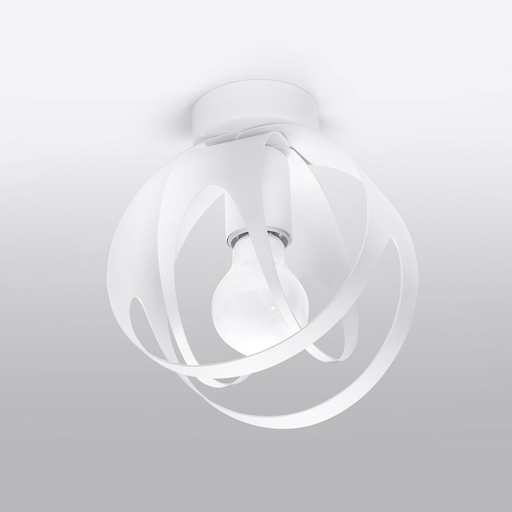 Leuchtmittel Lampen Kugelleuchte, weiß LED Wohnzimmer inklusive, Deckenlampe rund etc-shop Deckenleuchte nicht Kugel 1