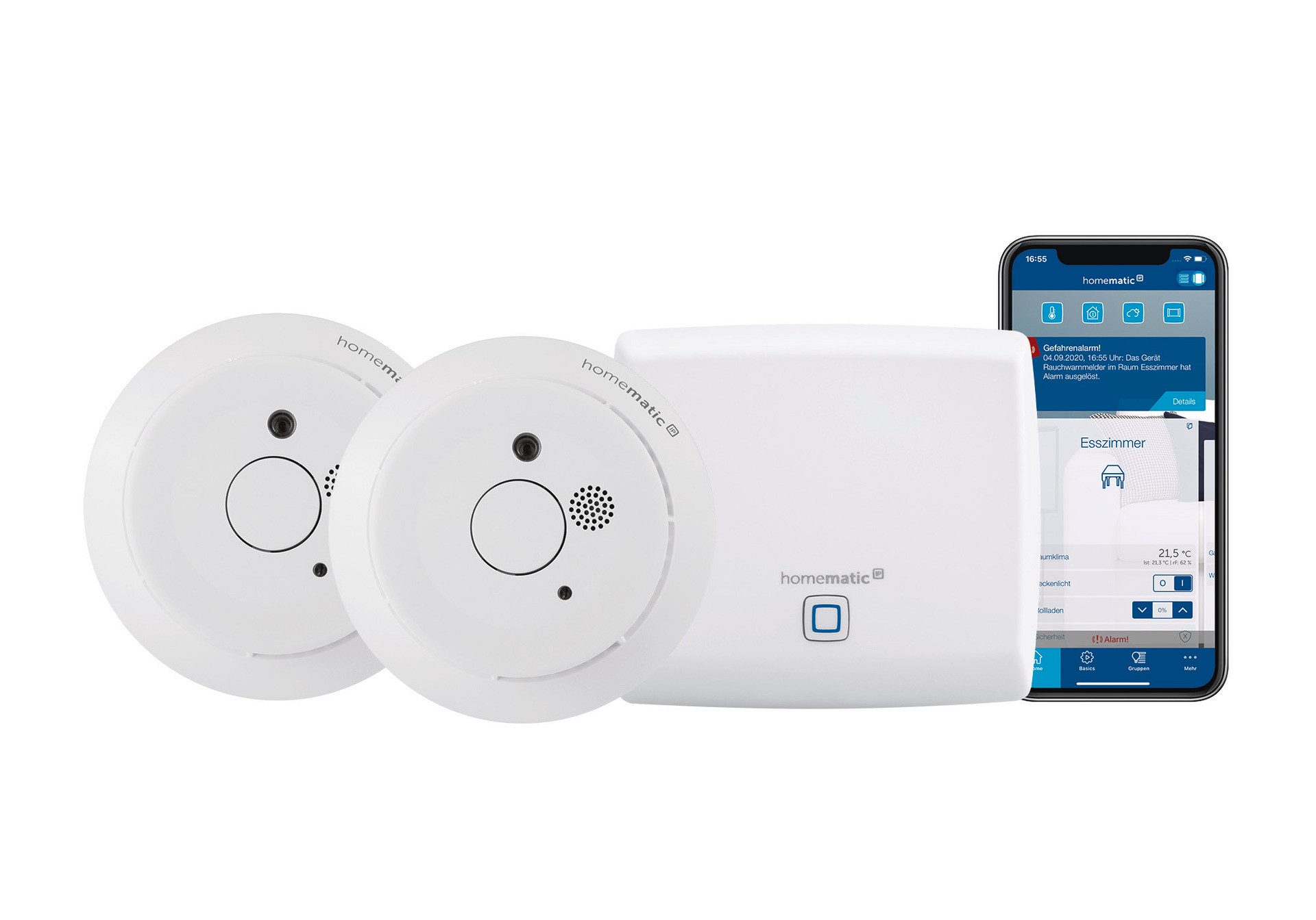 HomeMatic Access Point + 2x Rauchwarnmelder Rauchmelder