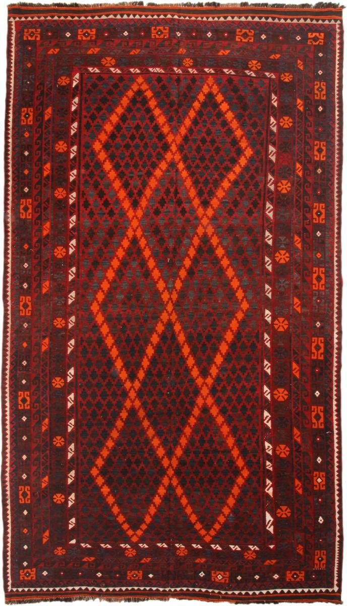 Orientteppich 3 rechteckig, Nain mm Trading, Kelim Handgewebter 247x437 Afghan Höhe: Antik Orientteppich,