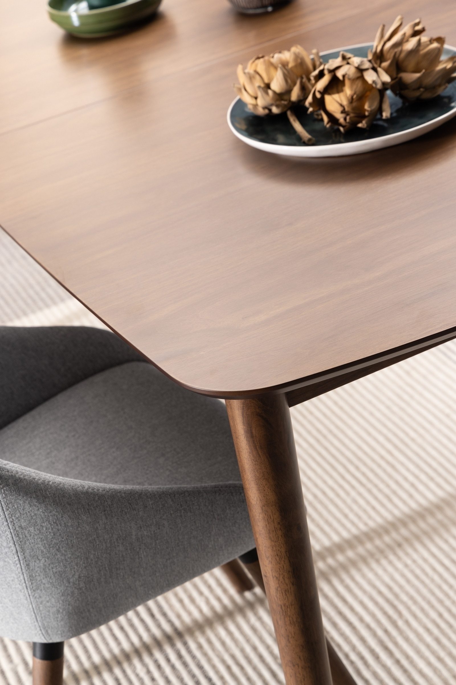 freiraum Kulissen-Esstisch Montreux, in Walnuss, MDF, Rubberwood - 180x75x90cm (BxHxT)