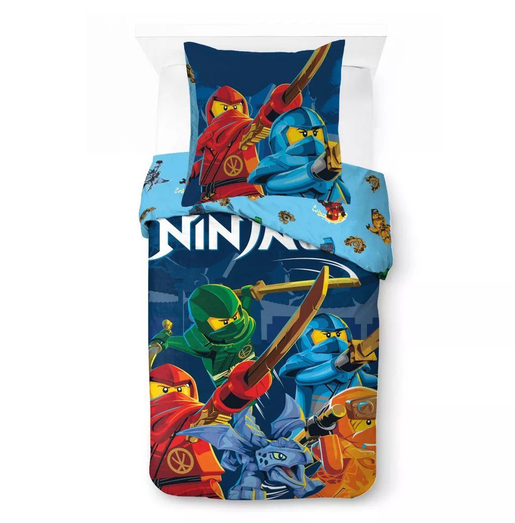 LEGO® Kinderbettwäsche LEGO Ninjago Kinderbettwäsche-Set Abenteuer für kleine Ninja-Fans
