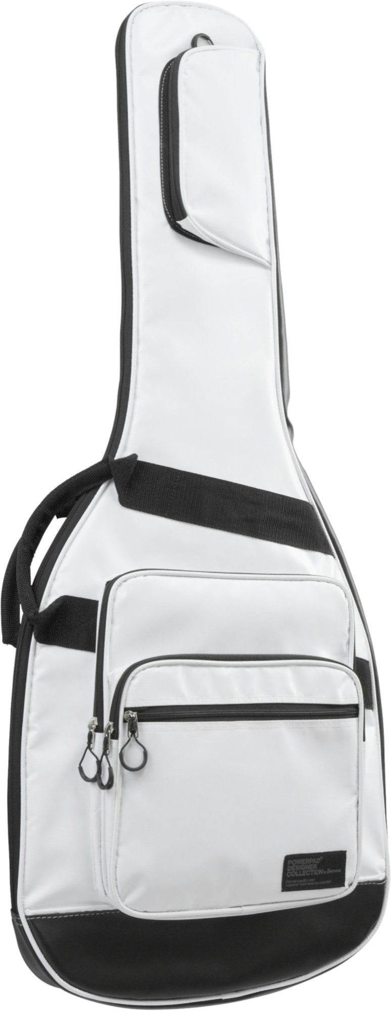 Ibanez Gitarrentasche IGB571-WH Powerpad Gigbag für E-Gitarre, Weiß, gepolstert, Vier Zubehörfächer, YKK-Reißverschlüsse, Tragegriff und Gurte