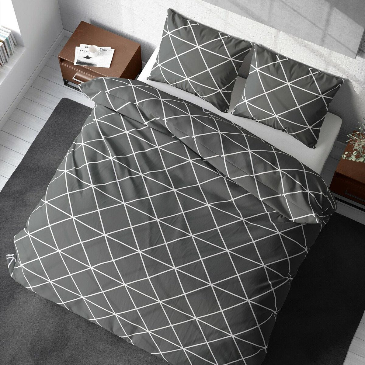 Visaggio Bettwäsche Triangel Baumwolle 135x200, 155x220 günstig online kaufen