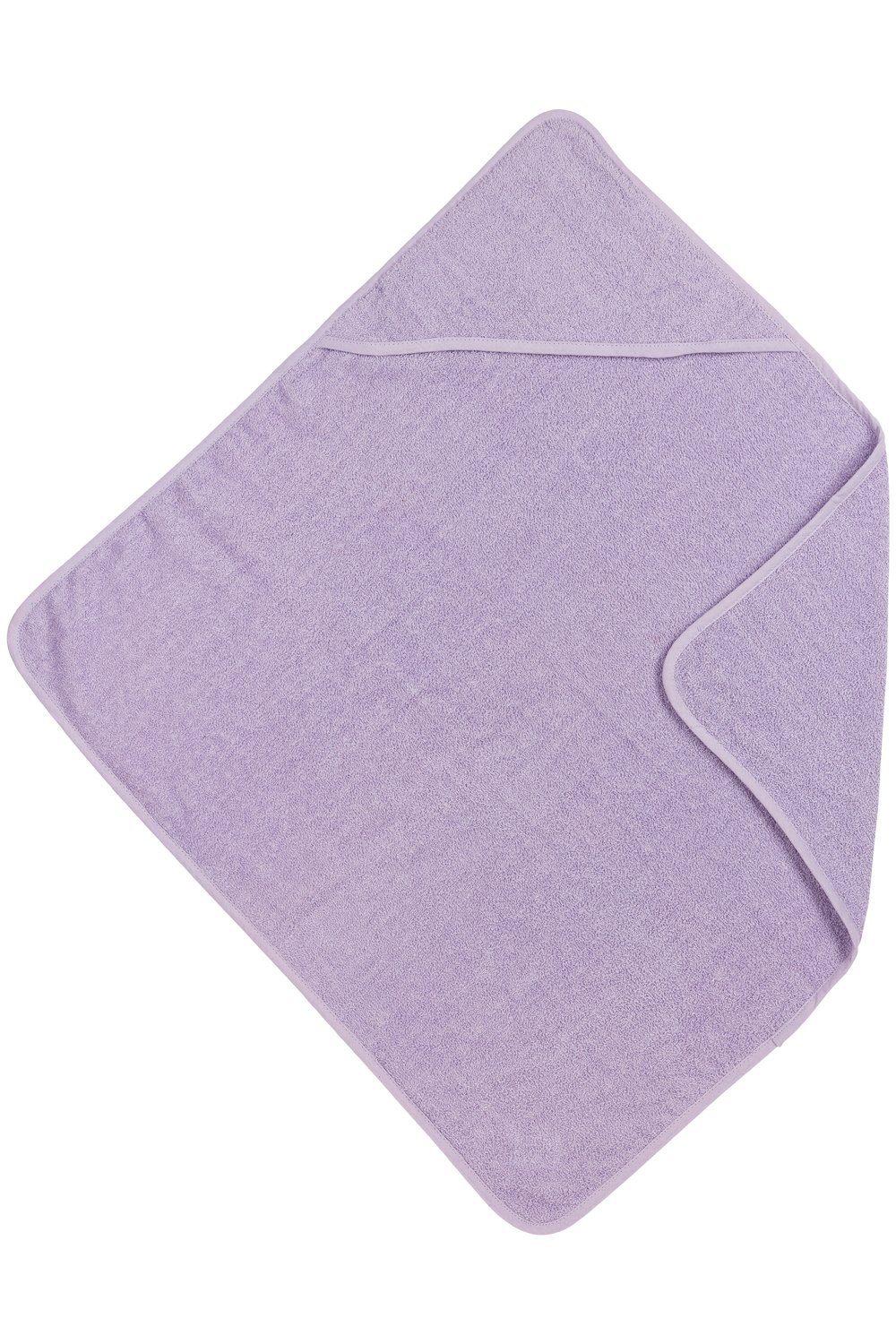 Meyco Baby Kapuzenhandtuch Uni Soft Lilac, Frottee (1-St), 75x75cm