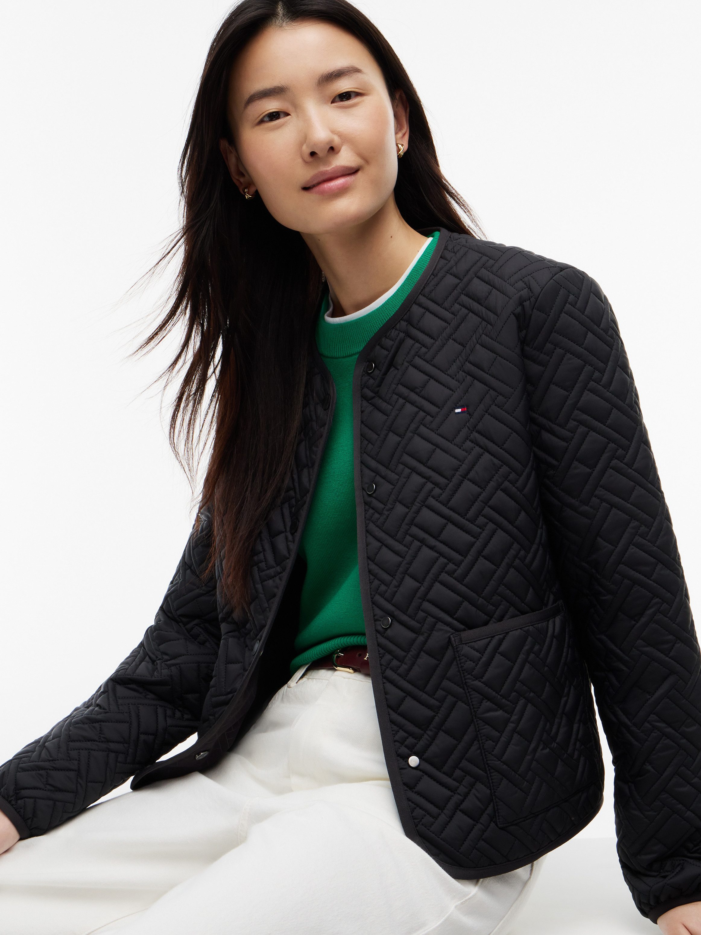 Tommy Hilfiger Steppjacke QUILTED LINER JACKET Kunstfaser