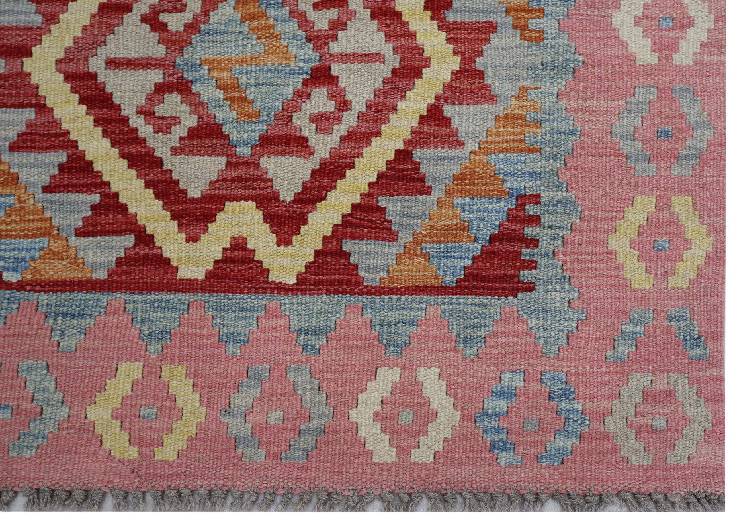 CABBEL Orientteppich 112x80 cm Kilim Multicolor Kelim Teppich Schurwolle Handgewebt Unikat, rechteckig, Höhe: 4 mm, 100% Schurwolle – weich und pflegeleicht