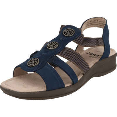 Jana Damen Schuhe H-Weite Slipper Сандалии 8-28165-20 Keilsandalette gepolstert, flexibel