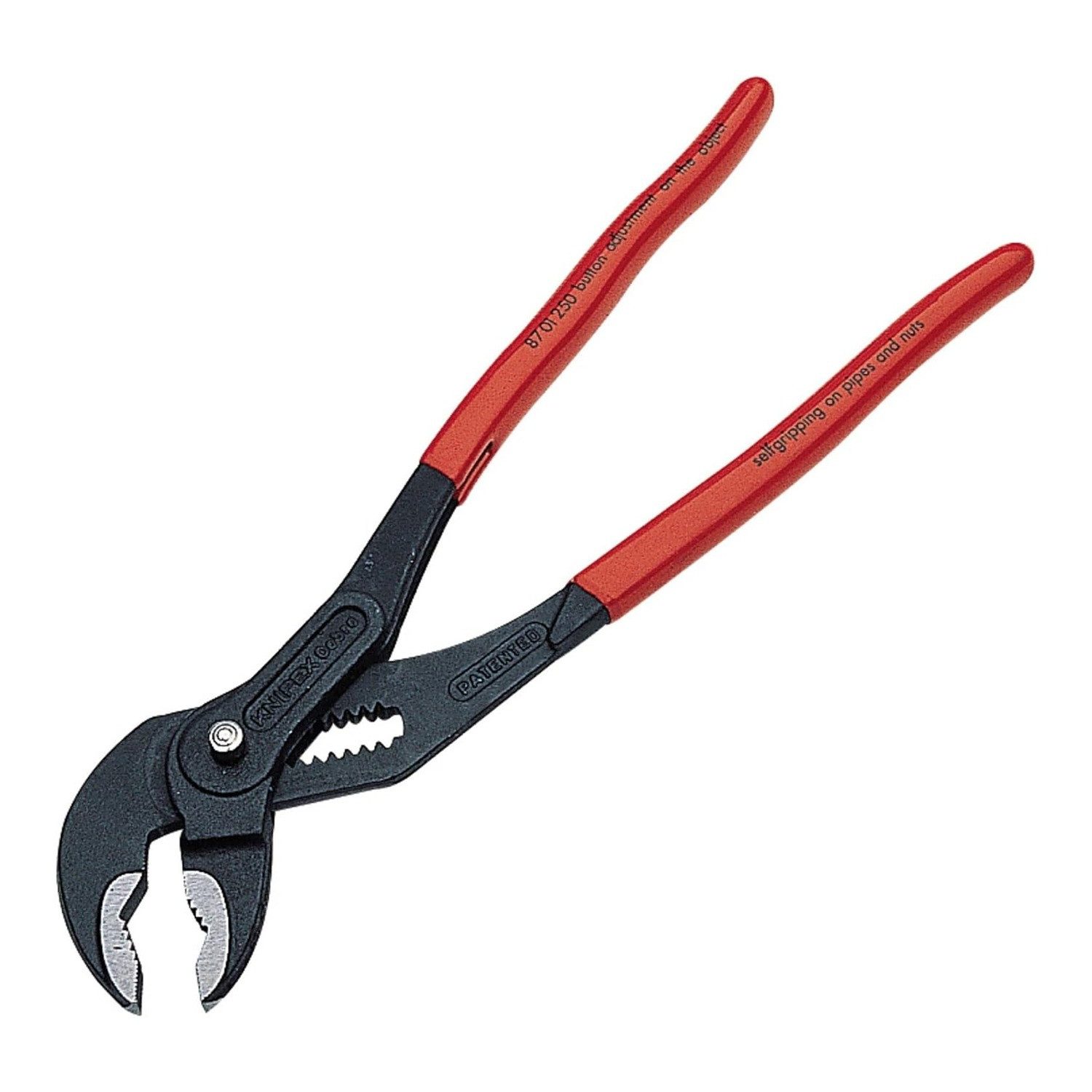 Knipex Wasserpumpenzange, 1-tlg., Einstellung per Knopfdruck direkt am Werkstück
