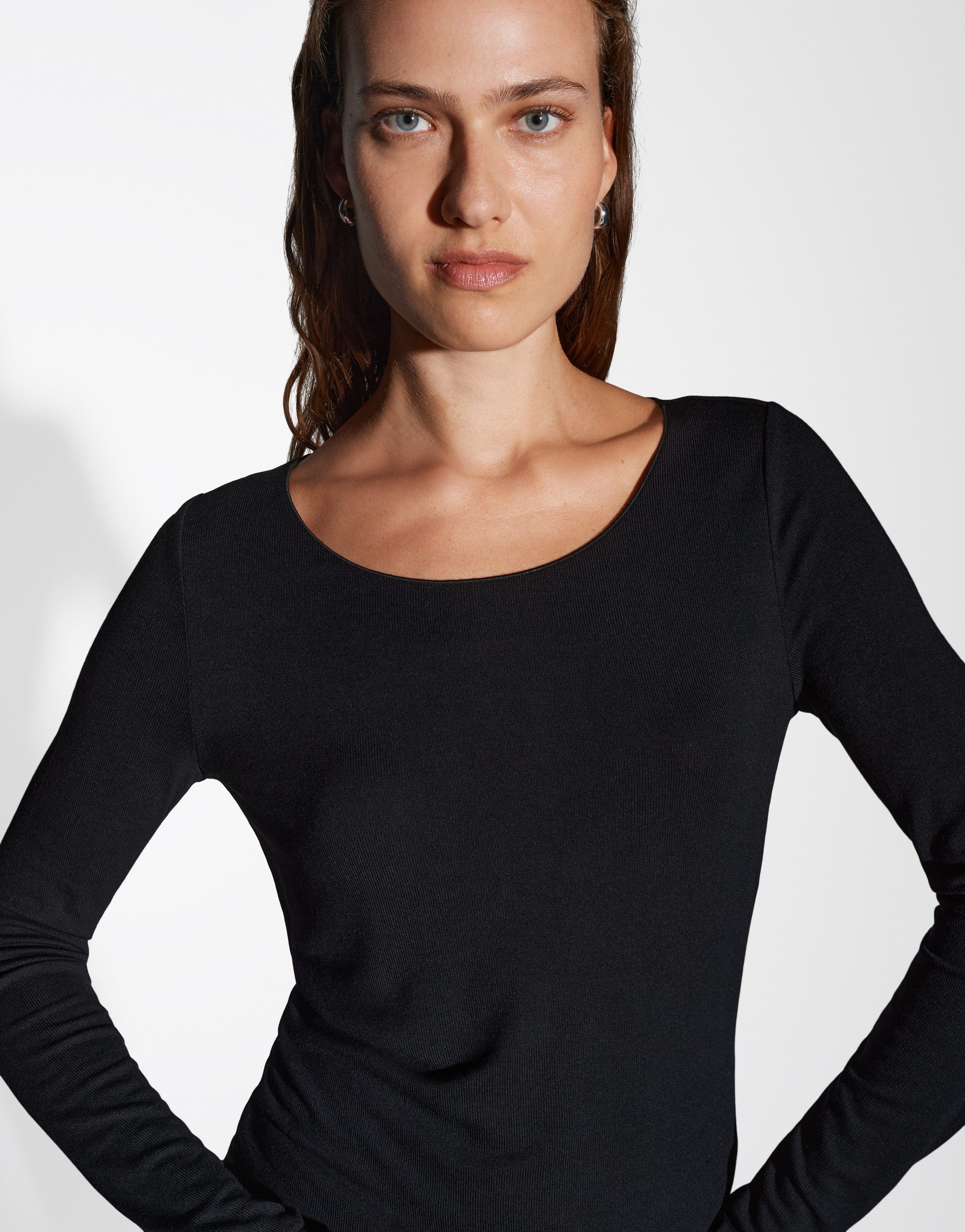 someday Langarmshirt KIROSA SOFT LONG Regular Basicshirt aus Viskosemix – Bild 4 von 5