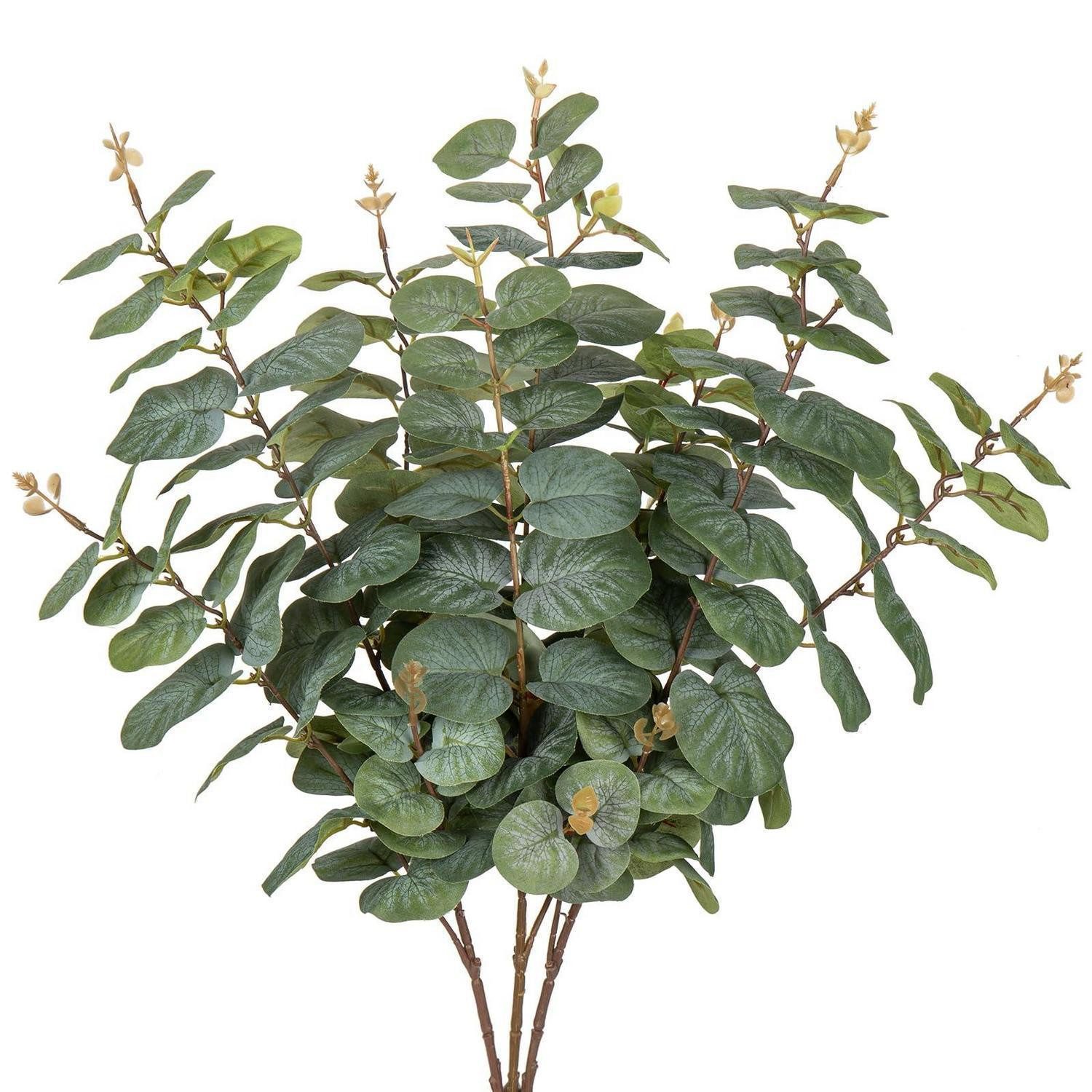 Kunstzweig Künstliche Eukalyptus Zweige 3er Set 81CM Grün, LuxusKollektion