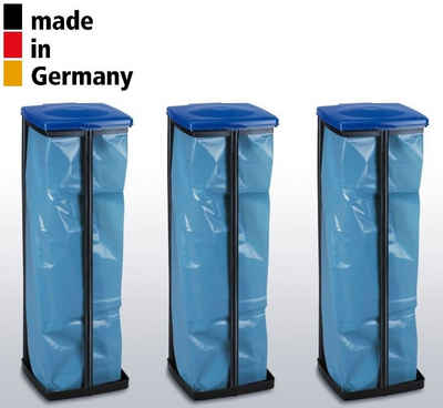 ALPFA Сміттєві підставки 3er Set 120 Liter Abfallsammler Gelber Sack Ständer Müllbeutel, Made in Germany