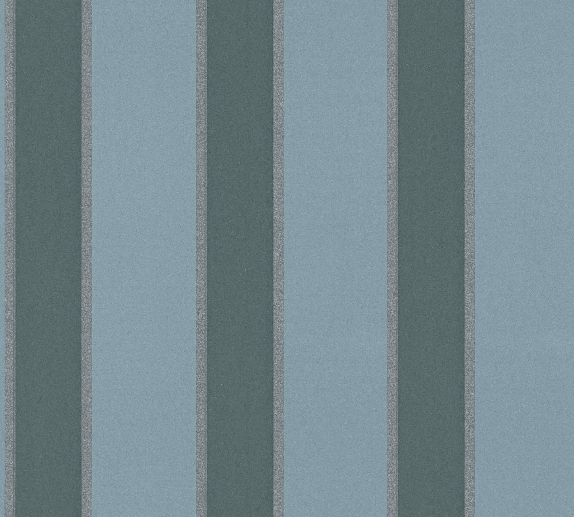 A.S. Création Architects Paper Vliestapete Alpha, glatt, gestreift, glänzend, matt, Tapete Streifen blau/silberfarben
