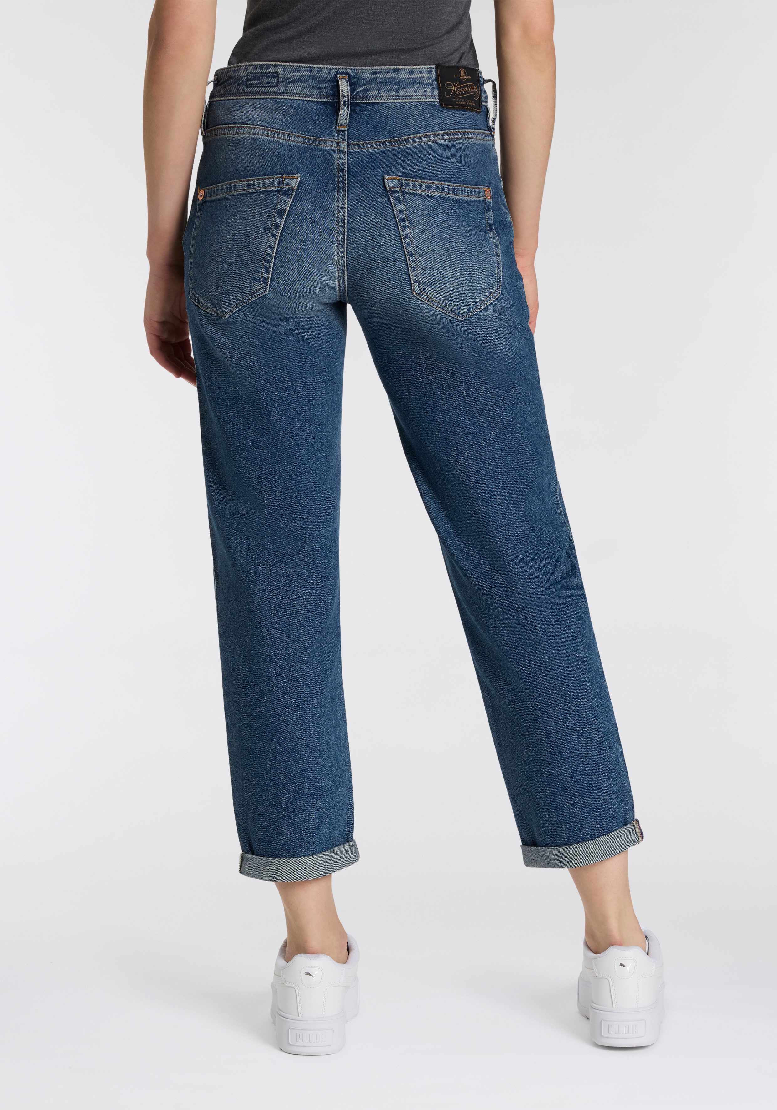 Herrlicher 5-Pocket-Jeans Shyra Tap Denim mit hohem Bund, Cropped günstig online kaufen
