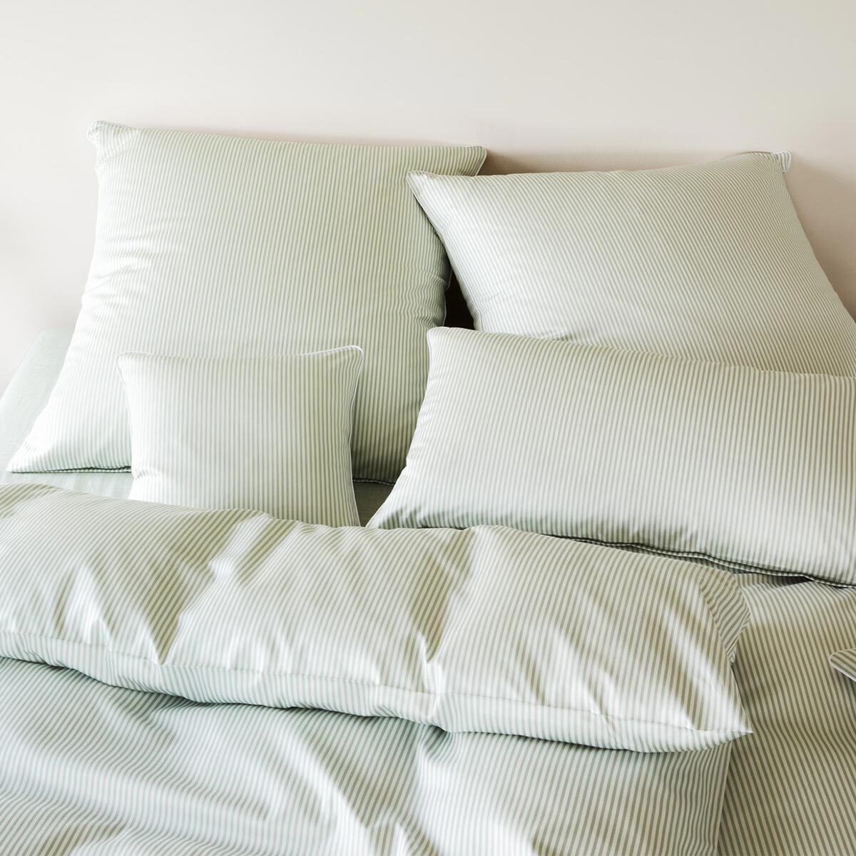 Elegante Bettwäsche Hamburger Streifen, Mako Satin, 1 teilig