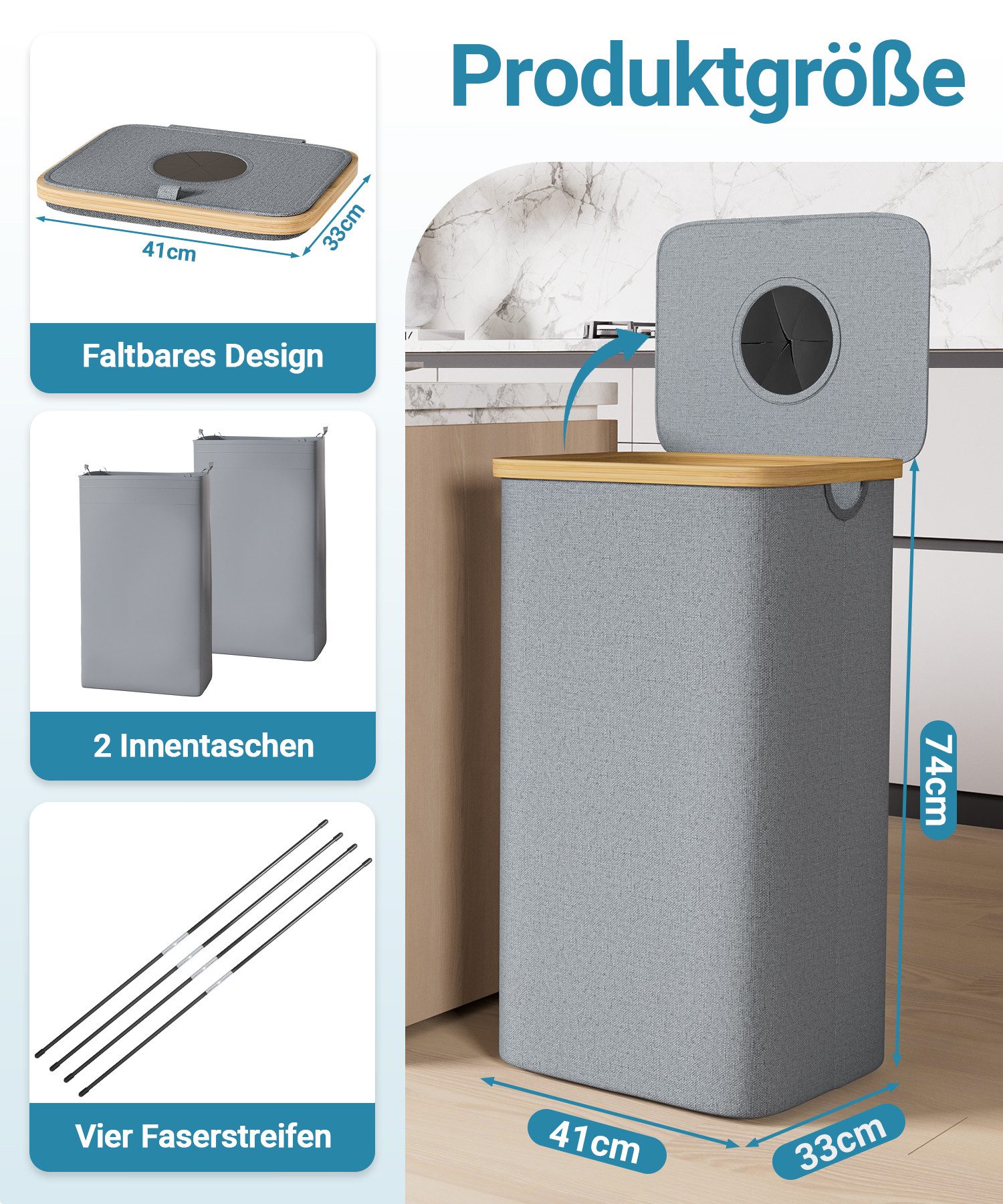 Yorbay Flaschenkorb Pfandflaschen Sammelbehälte mit Deckel, Pfandflaschen A günstig online kaufen