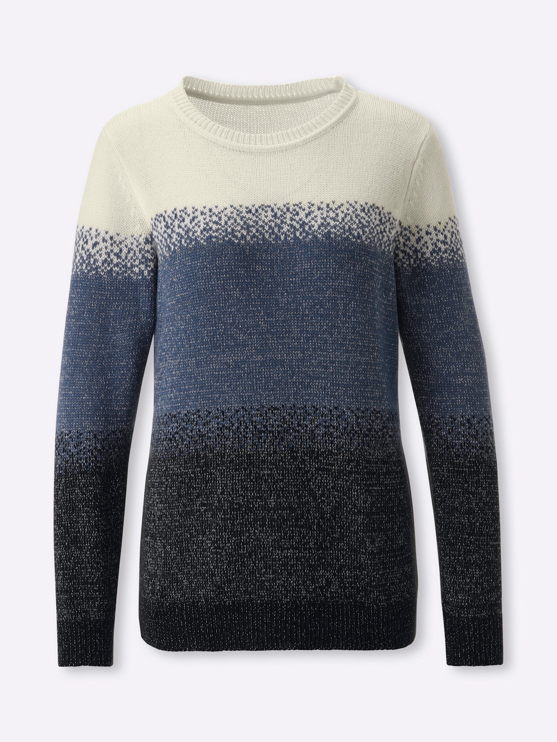 Sieh an! Strickpullover Pullover Langarm Jacquard, Jersey
