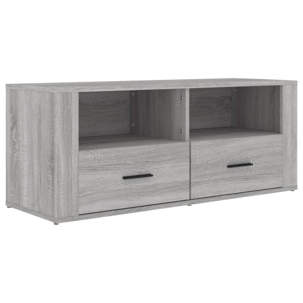 vidaXL Grau Holzwerkstoff Sonoma cm TV-Schrank TV-Schrank (1-St) 100x35x40