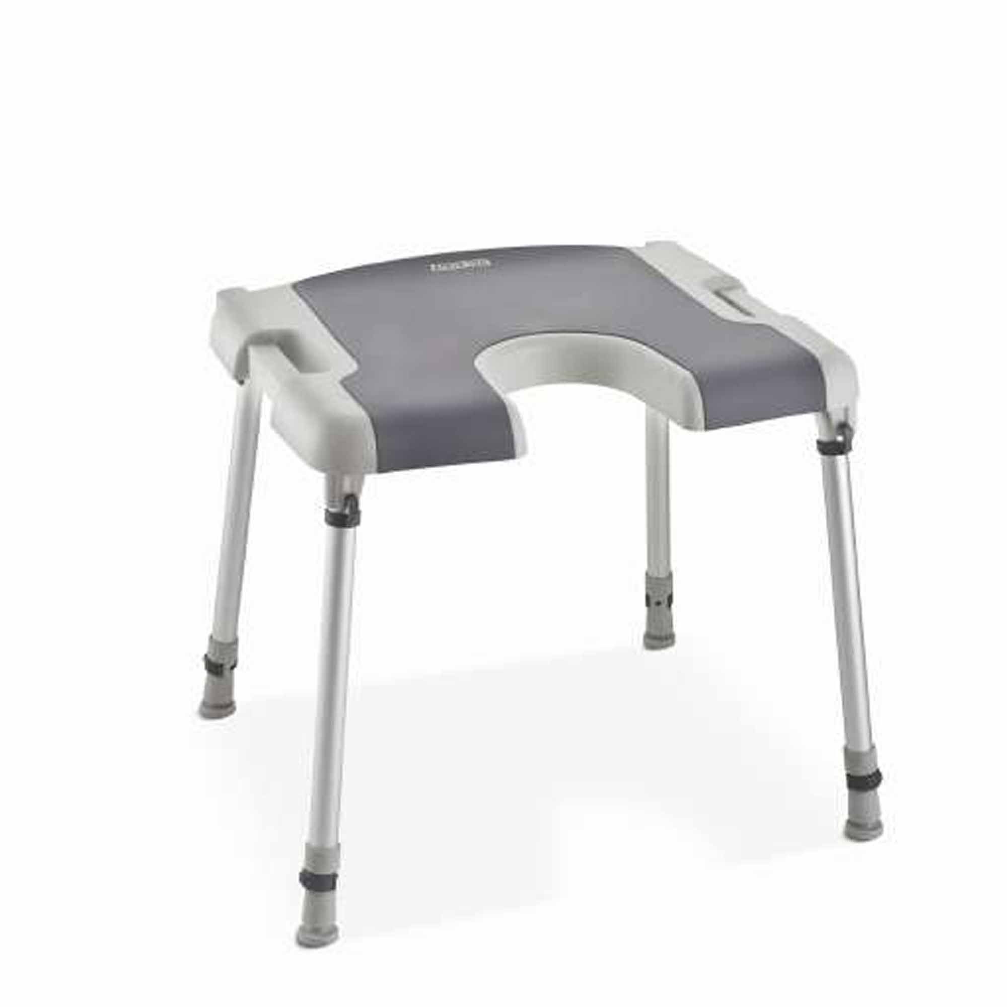 Hygienehocker Aquatec Sorrento Duschhocker mit Hygieneausschnitt