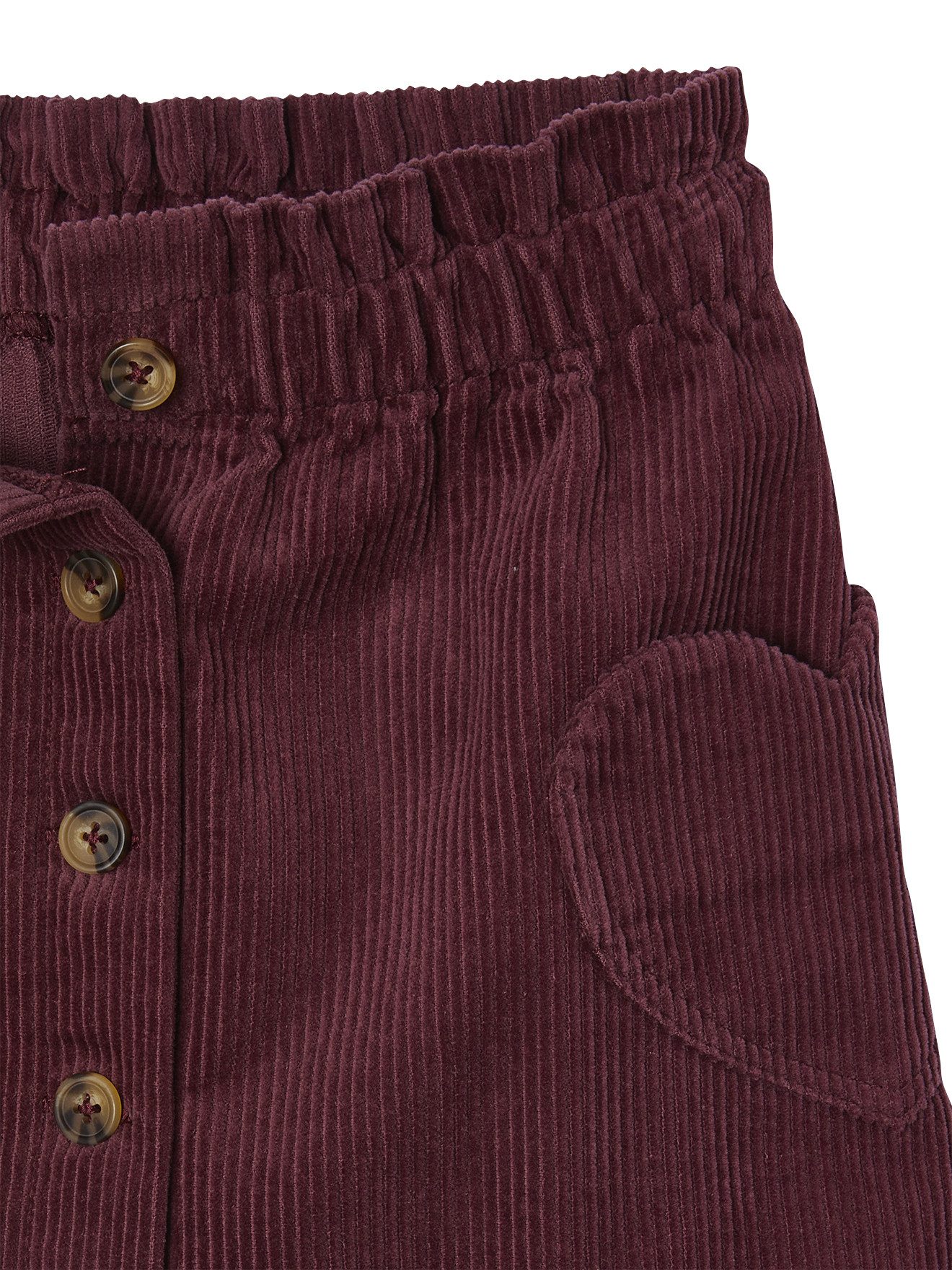 vertbaudet Minirock Mädchen Cordrock mit Herztaschen – Bild 3 von 4