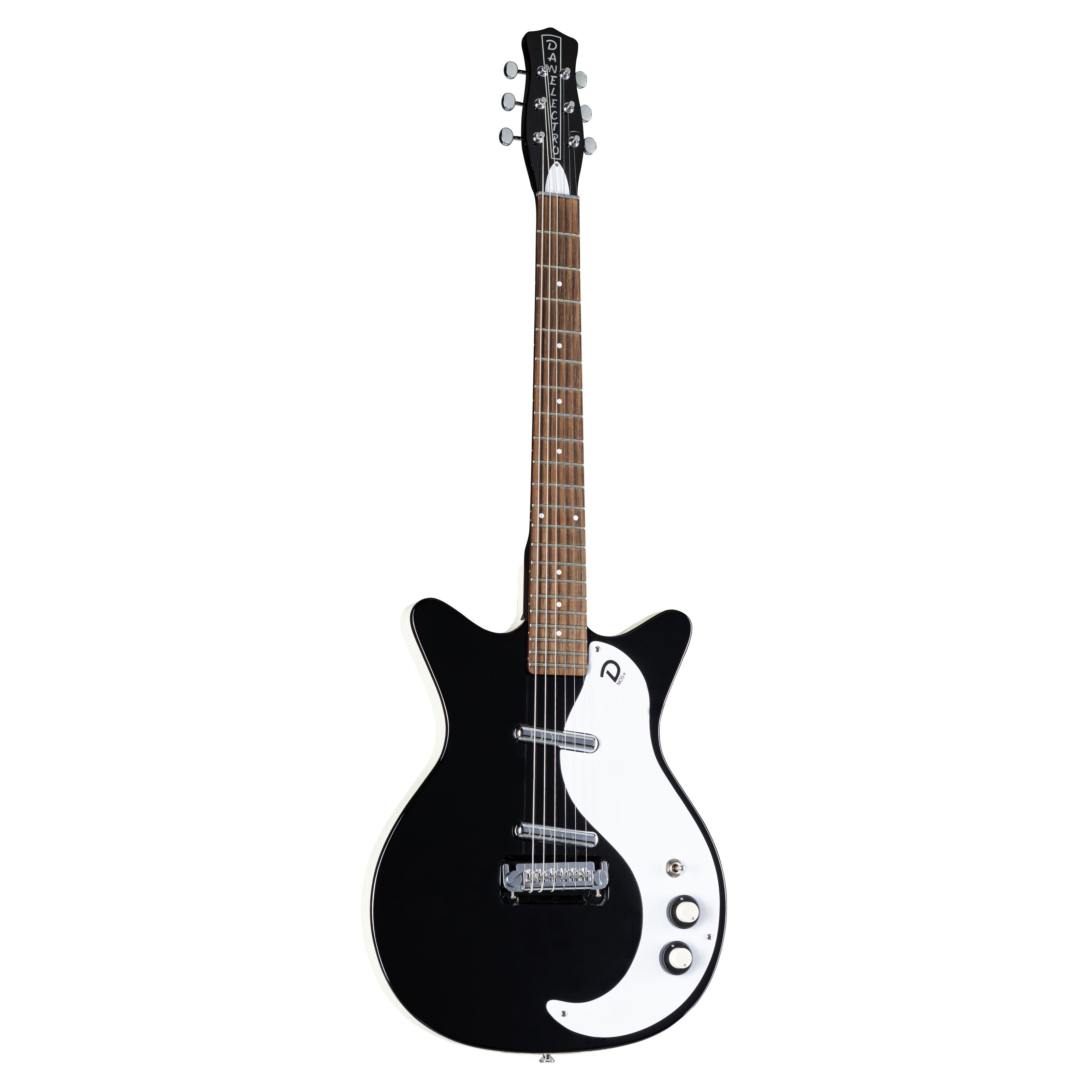 Danelectro E-Gitarre, E-Gitarren, Double Cut Modelle, '59M NOS Black - Double Cut Modelle