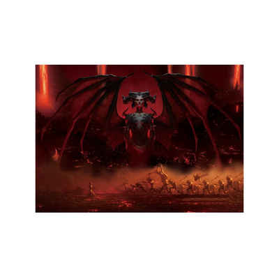GalaxyCat Wandbild Diablo Wandbild, Dämonin Lilith Poster auf Hartschaumplatte, 30x42cm, Dämonin Lilith (1 St), Diablo Poster