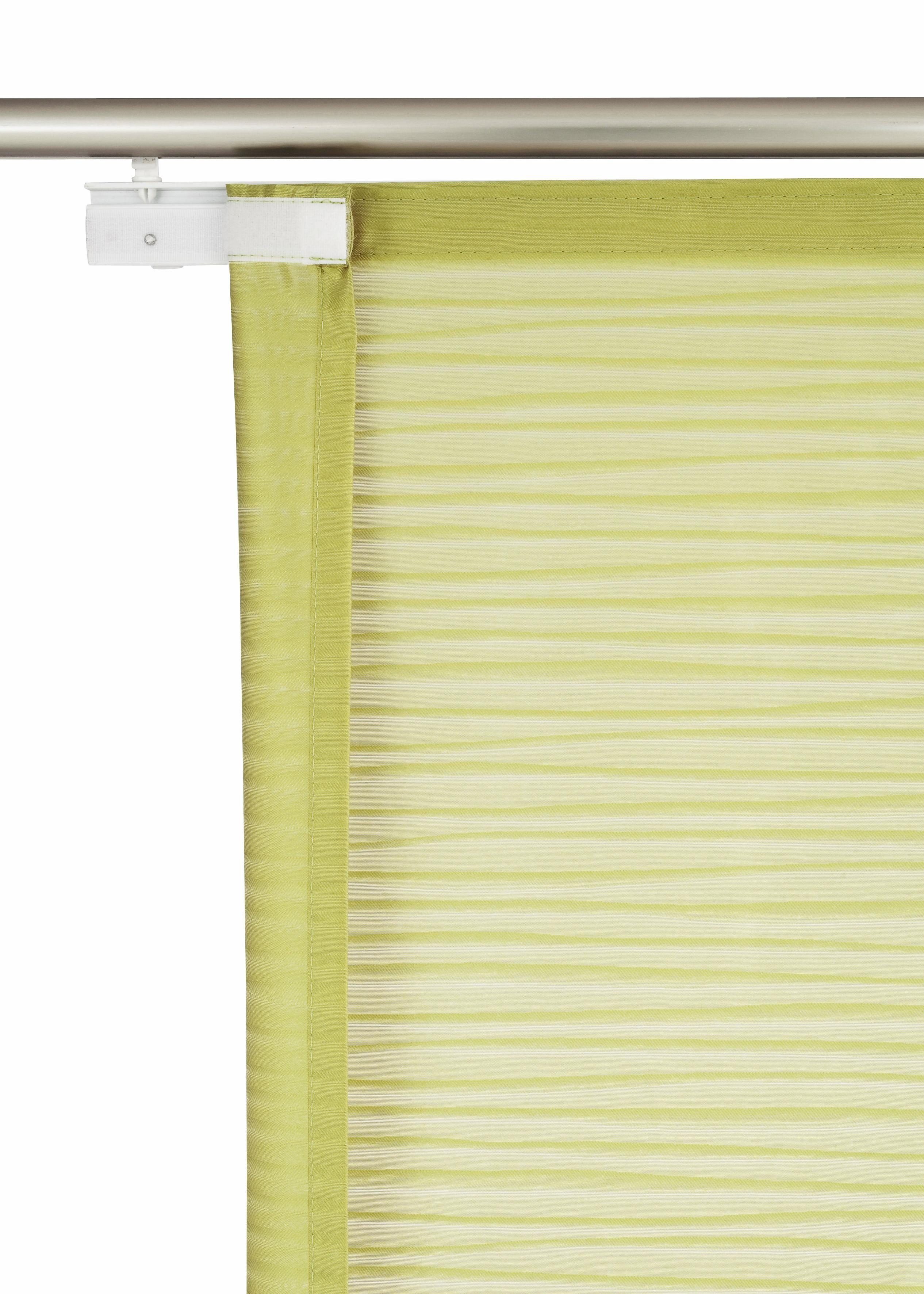 HOME WOHNIDEEN Schiebegardine Sarnia (1 St), Klettband, halbtransparent, Vo günstig online kaufen