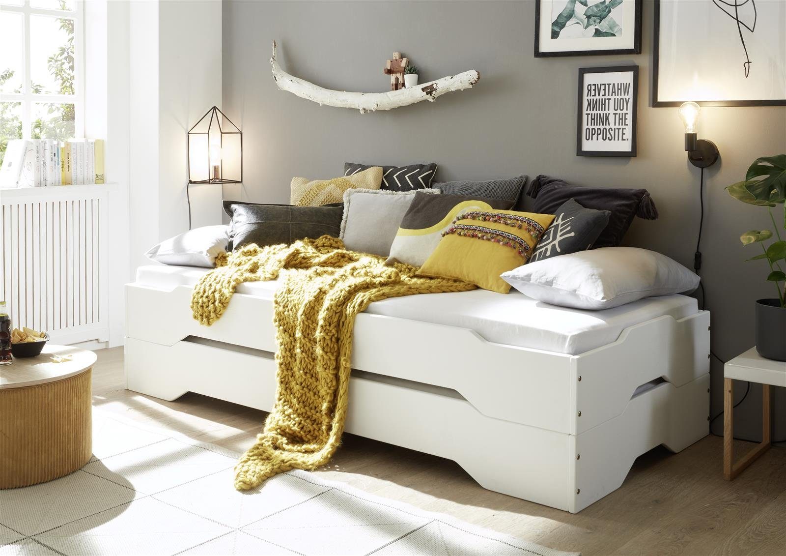 Begabino Bettgestell 96 x 46,5 x 205 cm (B/H/T) günstig online kaufen