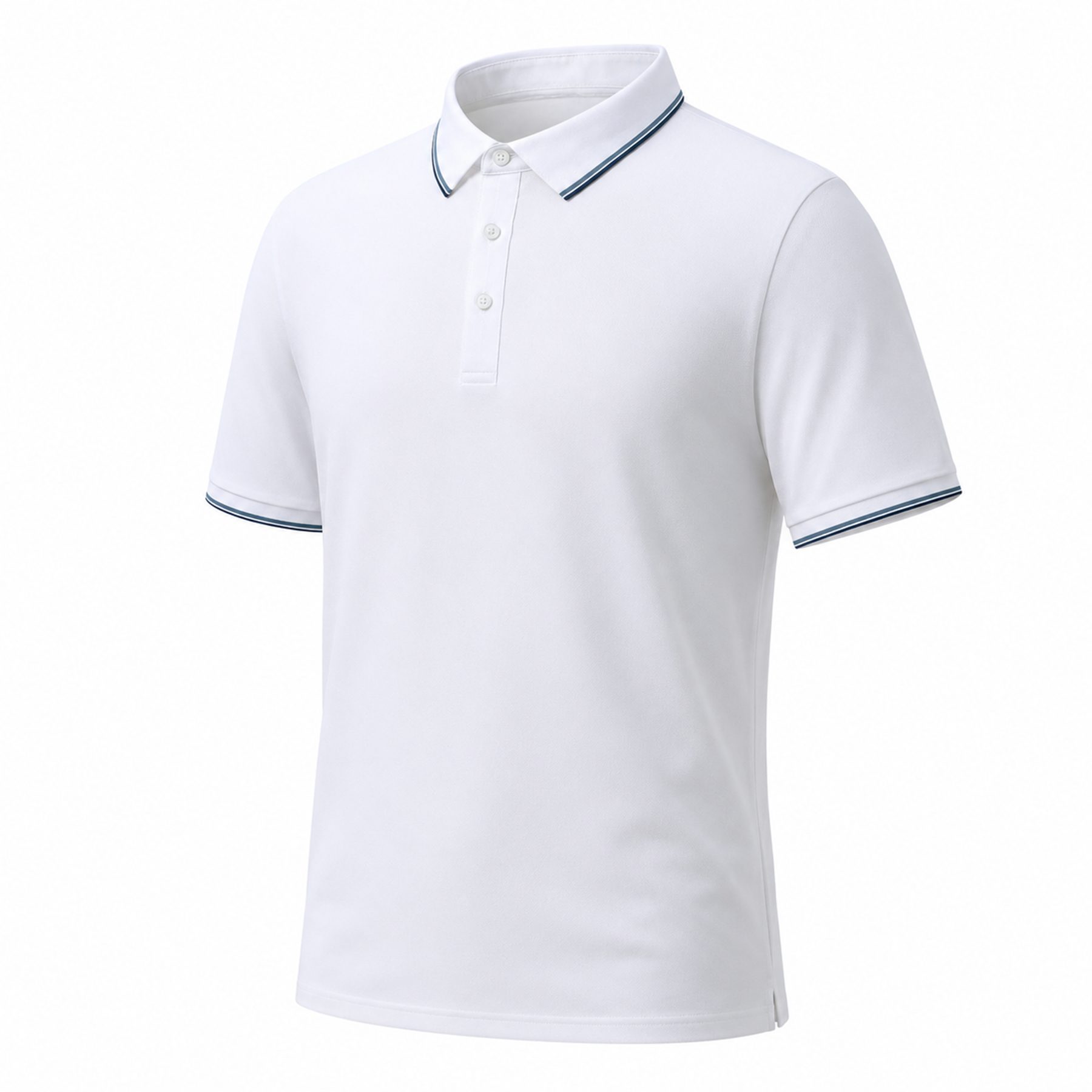 Allthemen Poloshirt Herren Elegantes Poloshirt Kurzarm mit Retro Kontrast Design