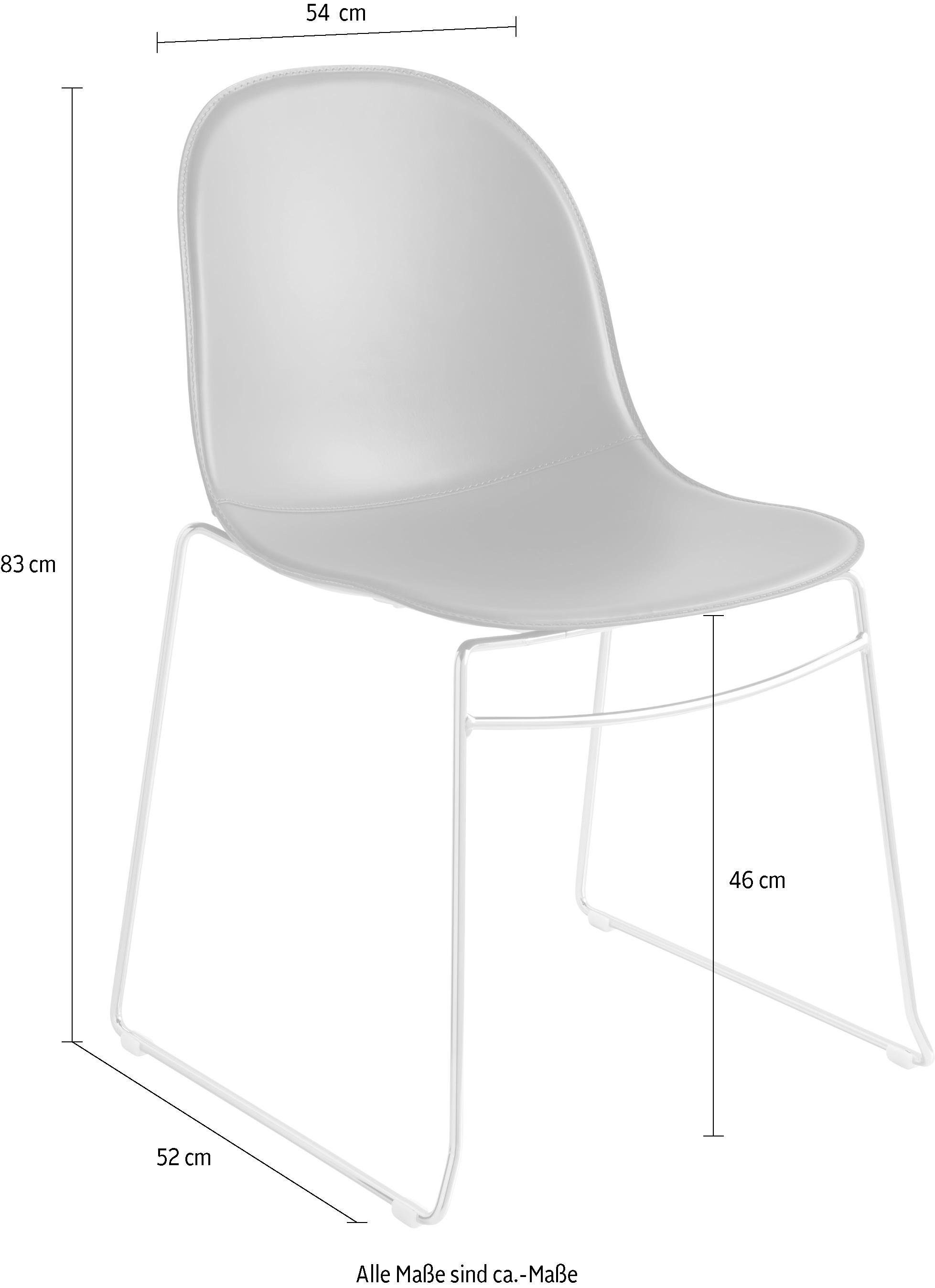 grau (Set, connubia R16 B_P77 CB/1696-LHS Kufenstuhl Academy St) 2