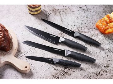 SWISS PRO+ Messer-Set Swiss Pro 6-teiliges KÜCHENMESSER-SET CARBON scharfe Küchenmesser