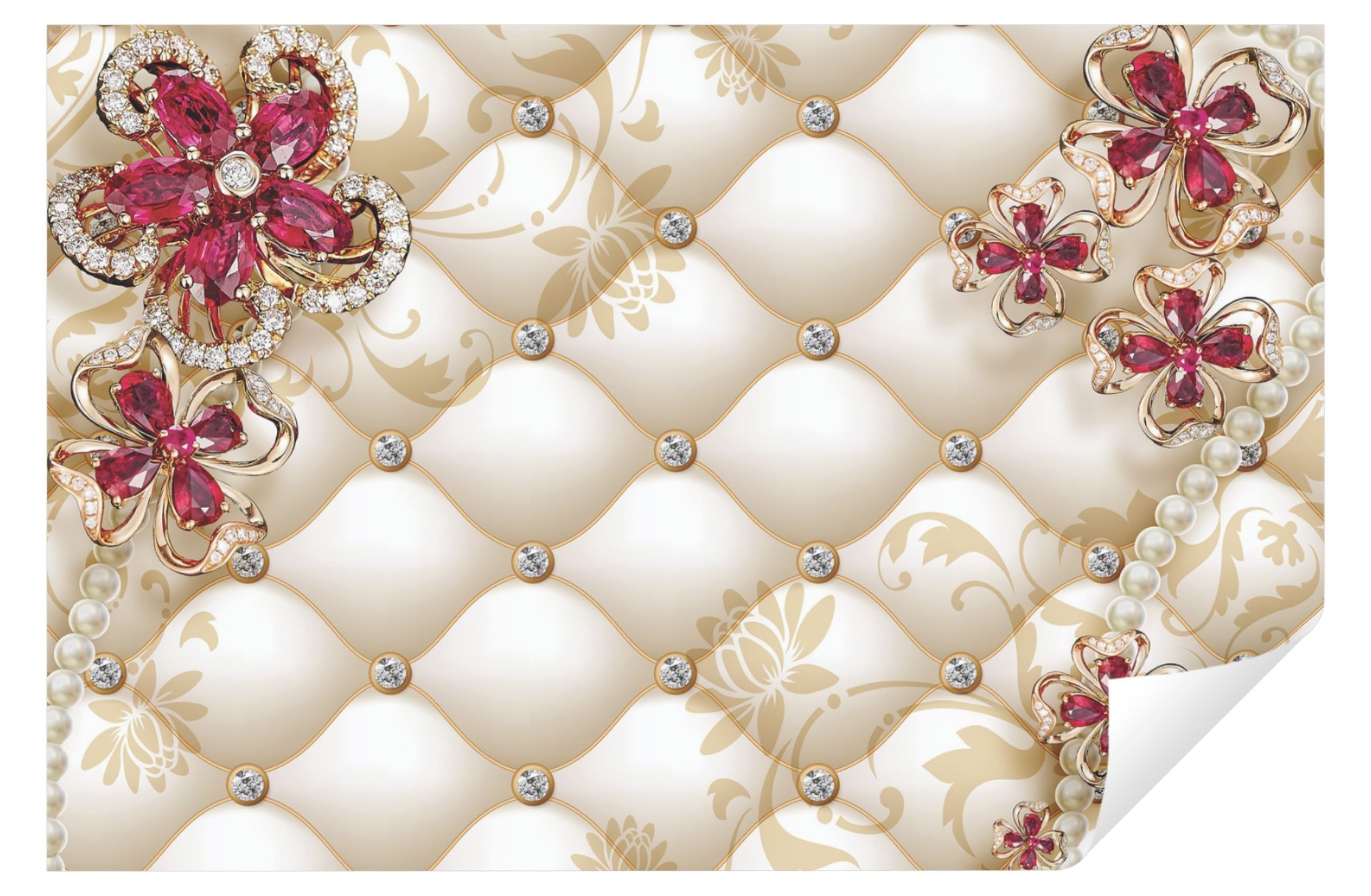 Wallarena Fototapete 3D EFFEKT Blumen Abstrakt Moderne Vlies Tapete Wohnzim günstig online kaufen