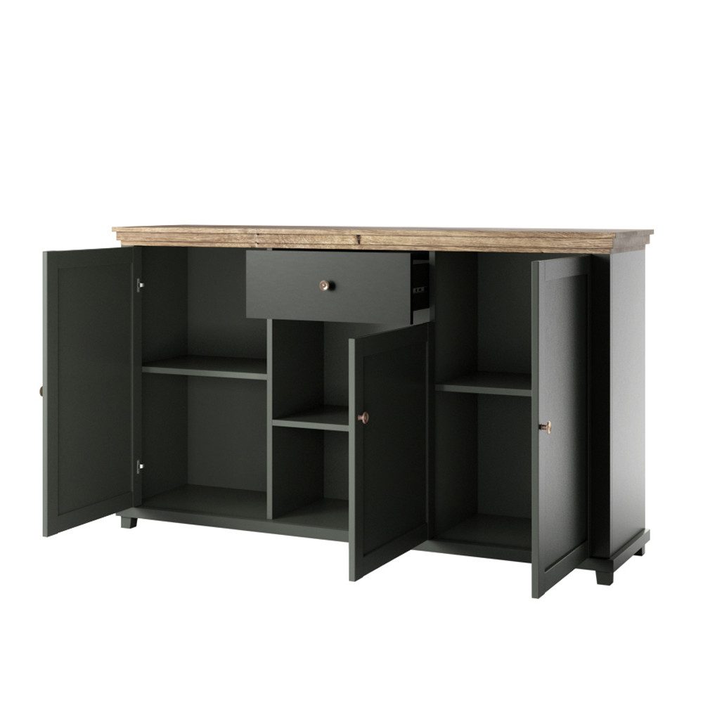 Lomadox Sideboard EPSOM-83, grün mit Lefkas günstig online kaufen