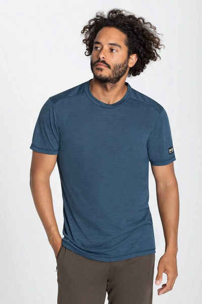 SUPER.NATURAL T-Shirt »Merino T-Shirt M ESSENTIAL SS« geruchshemmender Merino-Materialmix