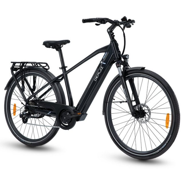 DERUIZ E-Bike Quartz 28 Zoll für Damen und Herren, 644wh Trekking Ebike Cityrad, 8 Gang Schiamano Schimano ALTUS 11-32T Schaltwerk, Kettenschaltung, Heckmotor, 644,00 Wh Batterie, 644Wh Batterien mit großer Kapazität maxmal 160km